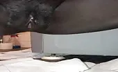 Black girl shitting in close up