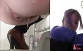 Eating poop in a public bathroom