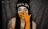 Scat masturbation