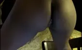 Black girl shitting
