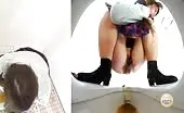 Blonde beauty shitting a lot and fast