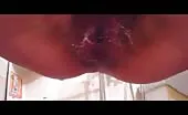 Creampied girl pooping