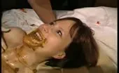 Covered entire body with fresh shit