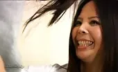 Cute Japanese schoolgirls poop on a teacher