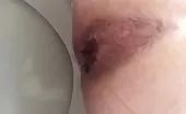 Girl with big butt shitting
