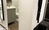 Pooping over toilet