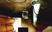 Spying on asian teen shitting