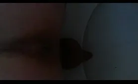 Nude Woman Pisses on Floor in Bathroom