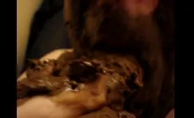 Russian man sucks own poop