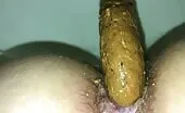 Very little turd from a tight ass