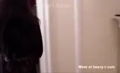 Sweet brunette shits two times