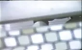 Spying on brunette babe shitting