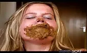 She smears poop on pretty face