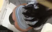 Dark haired babe that has diarrhea