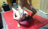 Big pile of shit on slave's face