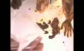 Hairy babe gets fucked hard