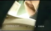 Spying on hairy babe shitting
