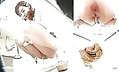 Hot babe shits while eating