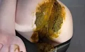 Beautiful college girl shitting