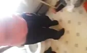 Brown shit in toilet