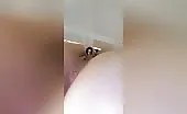 Woman shits