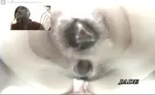 Big turd stuck in tight ass