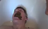 Masked mistress feeds male slave