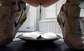 Big turd from tight ass