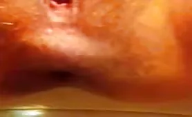 Close up of shaved wife