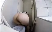 Horny blonde wife shits in white panties