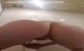 Brown shit in toilet 