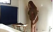 Rocker girl smears shit on entire body
