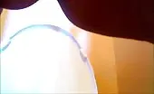 Close up of hot latina pooping