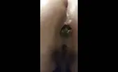 Green poop from a big ass