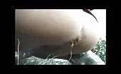 She's fingering her wet pussy