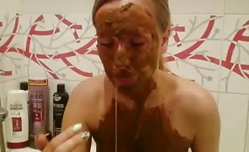 Busty Lady Shits