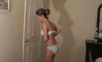 Latina girl desperate to poop